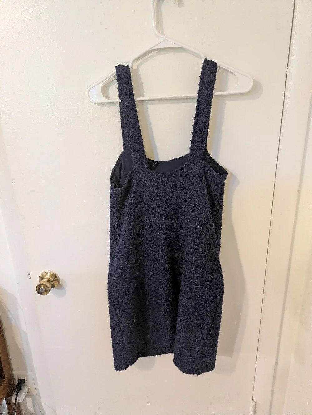 NWT Abercombie & fitch tweed Dress Textured tweed Navy Size Small